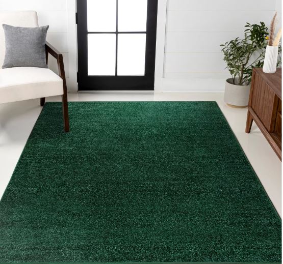 6' x 9' Haze Solid Low-Pile Indoor Area Rug by JONATHAN Y