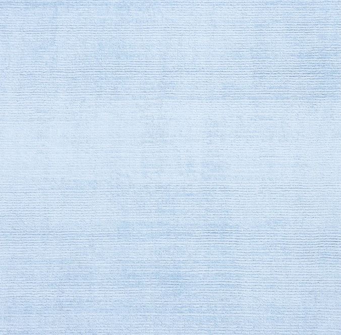 8' x 10'  Light Blue Milo Hand Loomed Contemporary Solid Area Rug