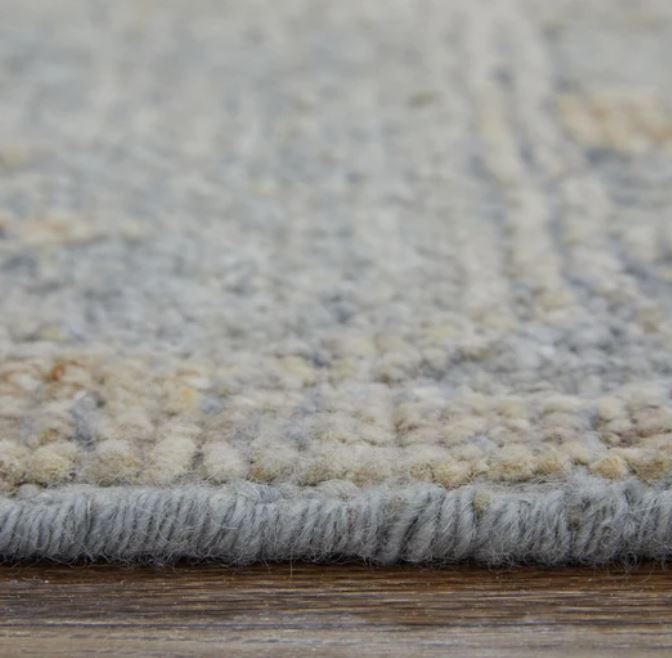 7.9' x 9.9' Blue/Gray/Yellow Area Rug Feizy Grafton