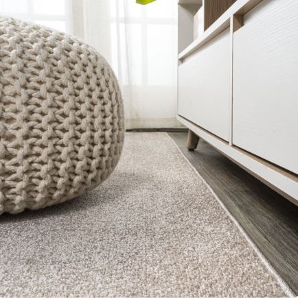 JONATHAN Y SUPERSOFT 6' Round Area Rug, Haze - Beige, SEU100G-6R