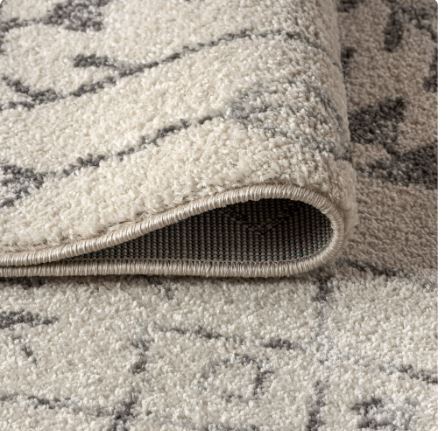 JONATHAN Y MOROCCAN HYPE 3 x 5 Area Rug, Ziri Moroccan Geometric - Cream/Gray, MOH210A-3