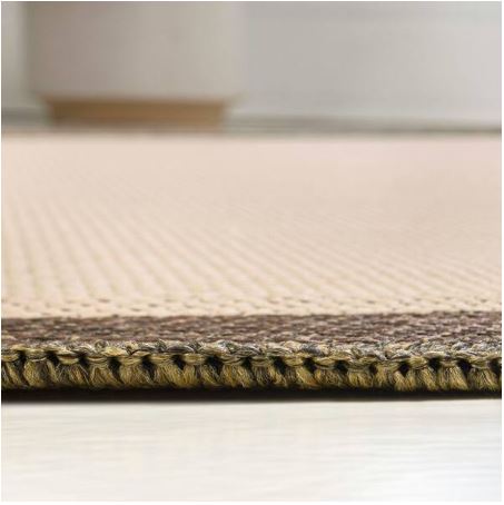 Wyatt Modern Rustic Abstract Beige/Brown 5 ft. x 8 ft. Indoor/Outdoor Shaped Area Rug