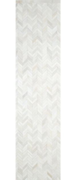 10' x 14' Cream Ivory Meir Handmade Contemporary Cowhide Area Rug