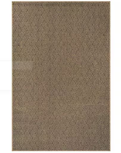 Haven 6 ft. x 9 ft. Natural Basketweave Washable Easy Jute Modern Indoor Outdoor Area Rug