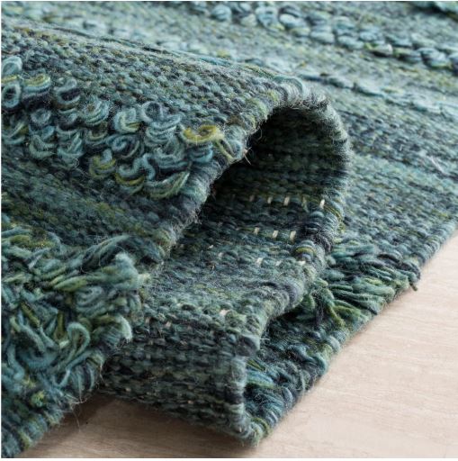 Vermont VRM901 Hand Woven Indoor Area Rug - Dark Green/Black - 9'x12' - Safavieh