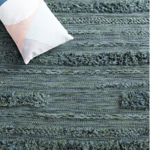 Vermont VRM901 Hand Woven Indoor Area Rug - Dark Green/Black - 9'x12' - Safavieh