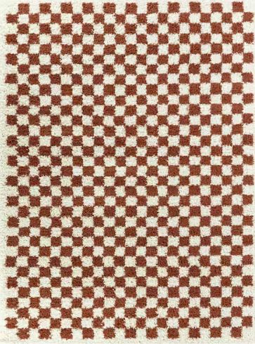 Covey Burnt Orange 7 ft. 10 in. x 10 ft. Geometric Area Rug
