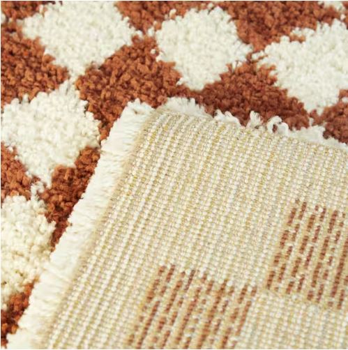 Covey Burnt Orange 7 ft. 10 in. x 10 ft. Geometric Area Rug