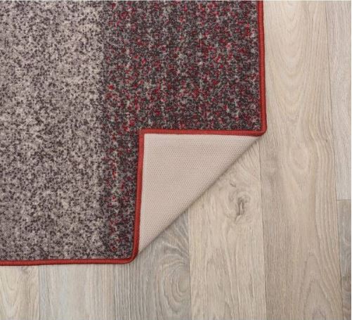 Geometric Boxes Design Non-Slip (Non-Skid) Red 7 ft. 10 in. x 10 ft. Indoor Area Rug