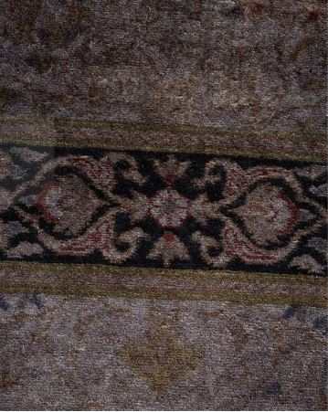 3 ft. 1 in. x 6 ft. Hand Made Hand Knotted Overdyed Gray Runner Wool Indoor Area Rug