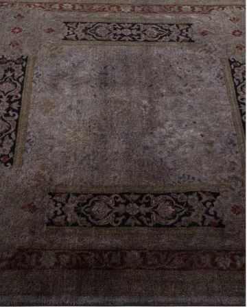 3 ft. 1 in. x 6 ft. Hand Made Hand Knotted Overdyed Gray Runner Wool Indoor Area Rug