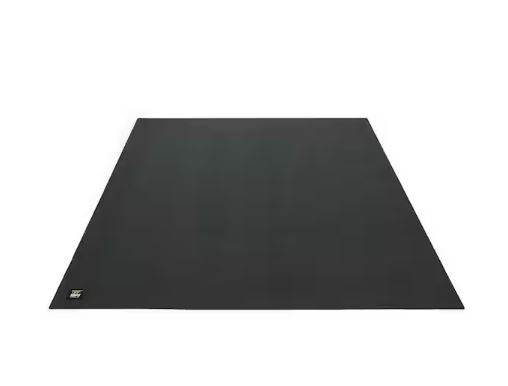 Black 60 in. W x 84 in. L x 7mm T Large Premium Vinyl Gym Flooring Mat Heavy-Duty Workout Mat Covers 35 sq. ft.