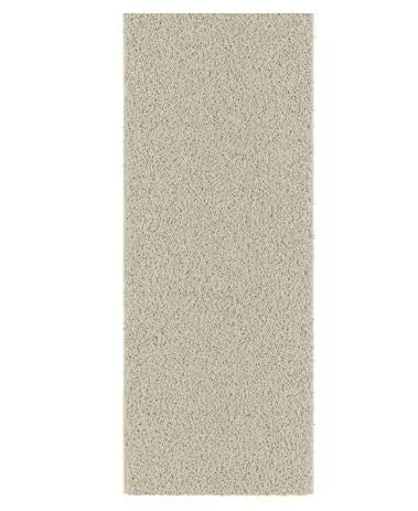 Cozy Plush Non-Slip Rubberback Soft Cream 3 ft. x 5 ft. Indoor Bedroom Runner Rug