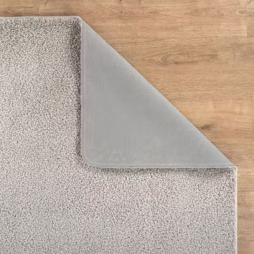 Silky Gray 3 ft. x 5 ft. Solid Plus Thick Pile Non Slip Easy Clean Non Shedding Modern Indoor Area Rug
