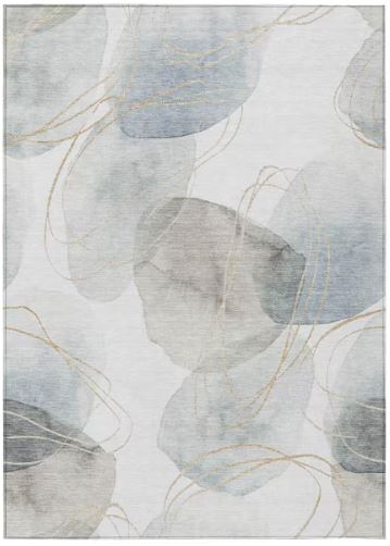 Chantille ACN544 Ivory 5 ft. x 7 ft. 6 in. Machine Washable Indoor/Outdoor Geometric Area Rug