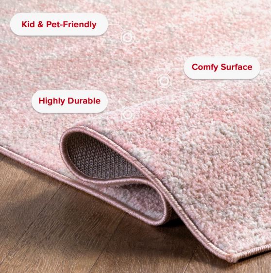 Merillat Moroccan Performance Pink Rug