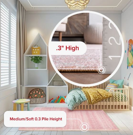 Merillat Moroccan Performance Pink Rug