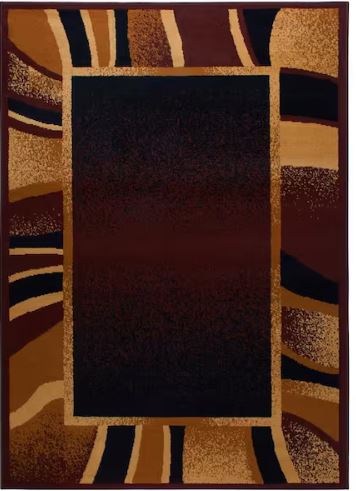 Premium Rizzy Brown/Beige 5 ft x 7 ft. Modern Area Rug
