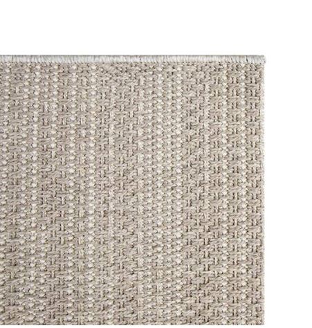 Woven Rope Cream 5 ft. x 7 ft. Indoor/Outdoor Patio Area Rug