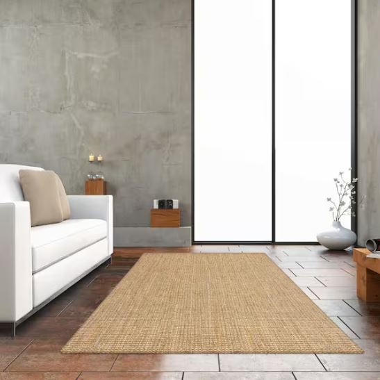 Raleigh Jute Boucle Natural 5ft x 7ft Area Rug