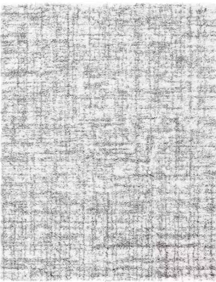 Stylewell Edenwell 6 ft. 7 in. x 9 ft. Gray and White Area Rug