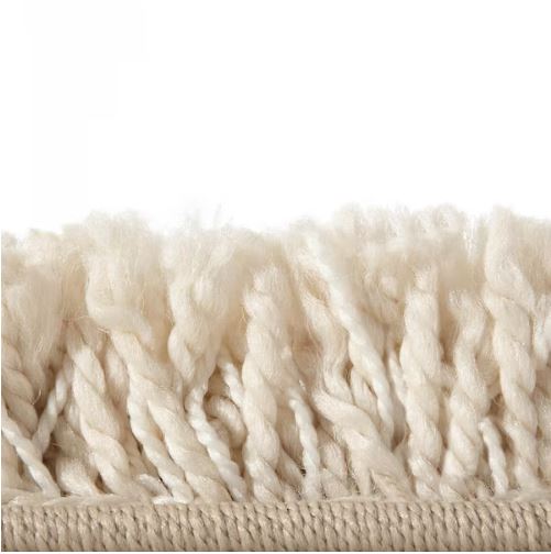 Cozy Cream 7 ft. 10 in. x 9 ft. 10 in. Plush Indoor Shag Area Rug for Living Room