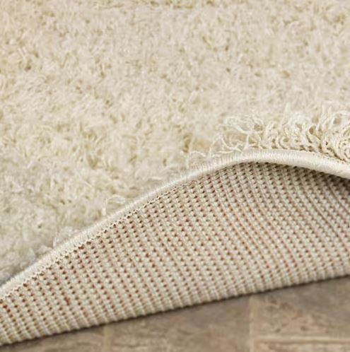 Cozy Cream 7 ft. 10 in. x 9 ft. 10 in. Plush Indoor Shag Area Rug for Living Room