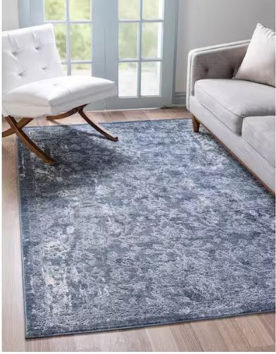 Portland Albany Blue 8 ft. x 10 ft. Area Rug
