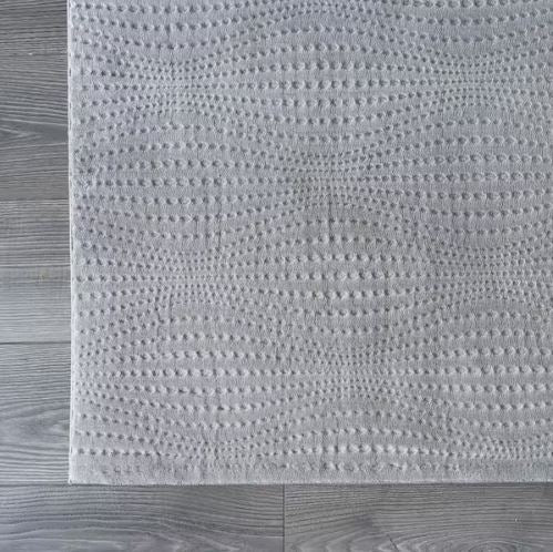 Serenity Gray Solid 8 ft. x 10 ft. Modern Non Skid Soft Indoor Area Rug