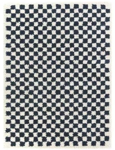 Covey Navy 4 ft. x 6 ft. Geometric Area Rug
