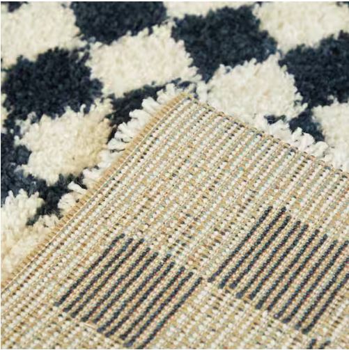 Covey Navy 4 ft. x 6 ft. Geometric Area Rug