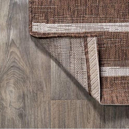 Colonia Berber Stripe Brown/Beige 5 ft. x 8 ft. Indoor/Outdoor Area Rug