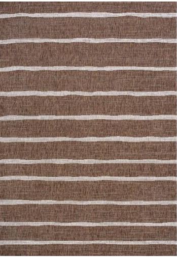 Colonia Berber Stripe Brown/Beige 5 ft. x 8 ft. Indoor/Outdoor Area Rug
