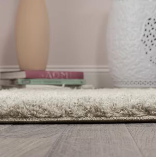 Pele Modern Geometric Dot Shag Gray/Ivory 8 ft. x 10 ft. Area Rug