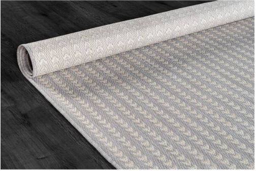 Arrow Gray 8 ft. x 10 ft. Chevron Striped Washable Indoor Outdoor Area Rug