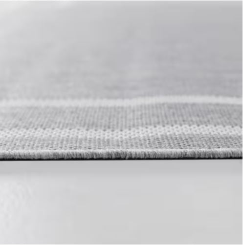 Lyra Grey 5 ft. 3 in. x 7 ft. Border Indoor/Outdoor Area Rug