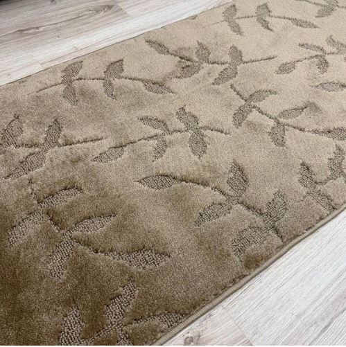Euro Flowers Beige 26 in. W x 312 in. L Stair Runner 56.41 sq. ft.