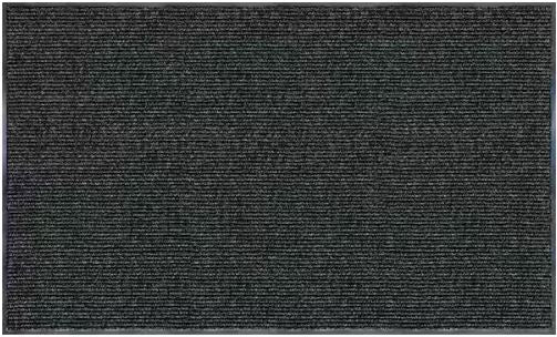 Enviroback Charcoal 60 in. x 36 in. Recycled Rubber/Thermoplastic Rib Door Mat