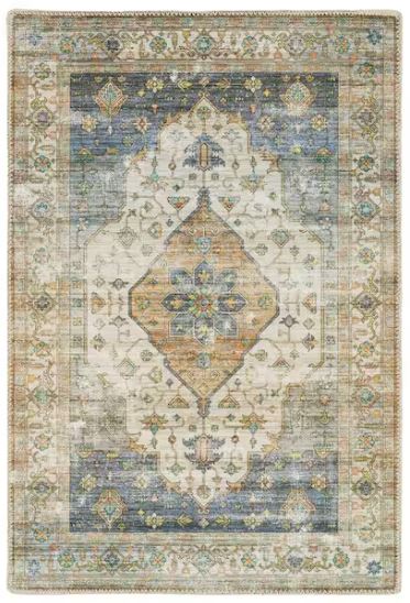 Harmony Denim 5 ft. x 7 ft. Indoor Machine Washable Area Rug
