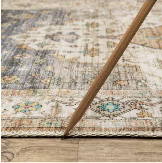 Harmony Denim 5 ft. x 7 ft. Indoor Machine Washable Area Rug