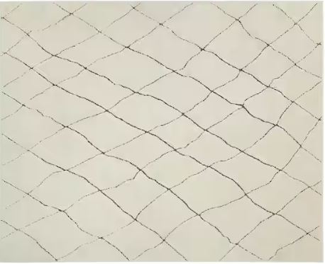 Ashton Ivory 7 ft. 10 in. X 10 ft. Geometric Polypropylene Area Rug