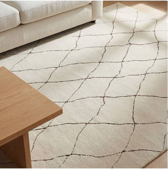 Ashton Ivory 7 ft. 10 in. X 10 ft. Geometric Polypropylene Area Rug