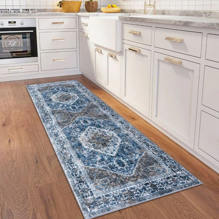 Jodhveer Area Rug Washable Rug Non-Slip Backing Indoor Rugs