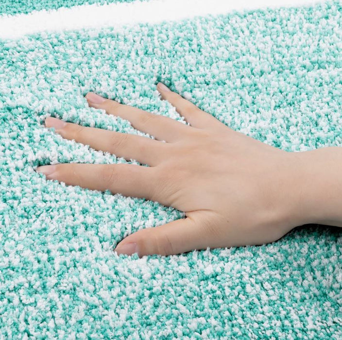 4 Piece Soft Absorbent Microfiber Bath Rug Set with Non-Slip Backing (Set of 4)