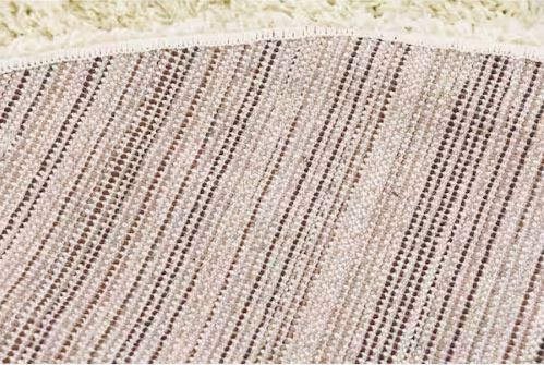 Solid Shag Pure Ivory 6 ft. Round Area Rug