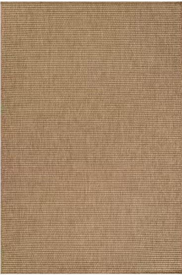 Terra Fiber Easy Jute Natural 9 ft. x 12 ft. Solid Indoor Outdoor Area Rug