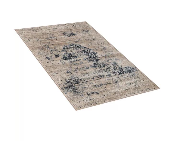 Unique Loom Chateau Collection Area Rug - Hoover (9' 10" x 14' 3" Rectangle Dark Blue/Beige)