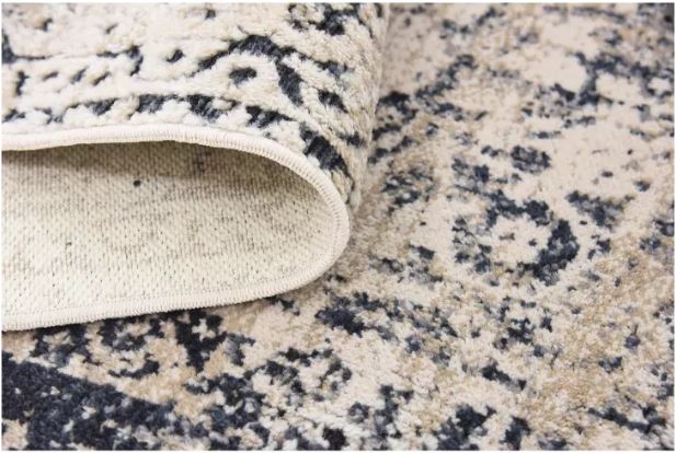 Unique Loom Chateau Collection Area Rug - Hoover (9' 10" x 14' 3" Rectangle Dark Blue/Beige)