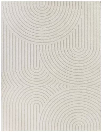 Caserio Cream 7 ft. 10 in. x 10 ft. Abstract Area Rug