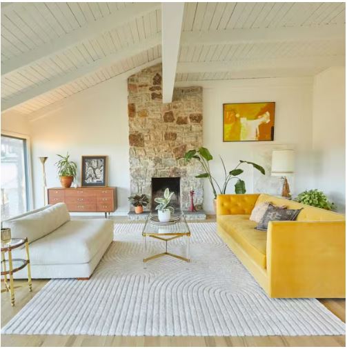 Caserio Cream 7 ft. 10 in. x 10 ft. Abstract Area Rug